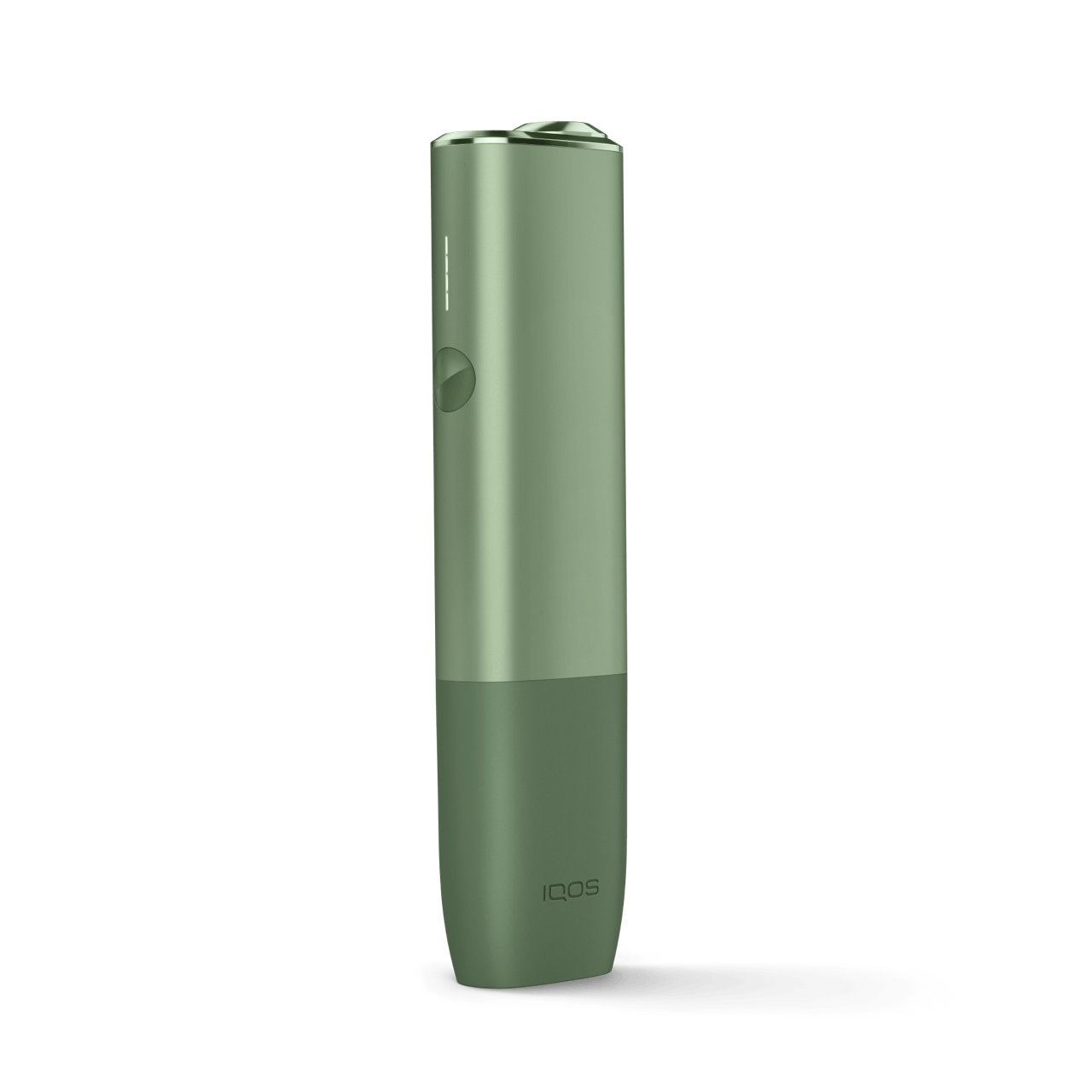 Рука держит устройство Moss Green IQOS ILUMA.