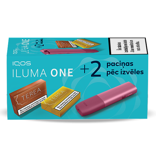 IQOS ILUMA ONE un 2 TEREA paciņas
