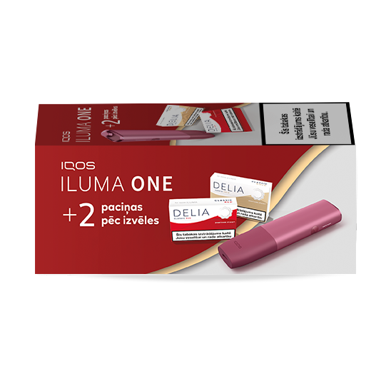 IQOS ILUMA ONE un 2 DELIA paciņas