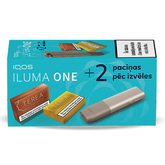 IQOS ILUMA ONE un 2 TEREA paciņas