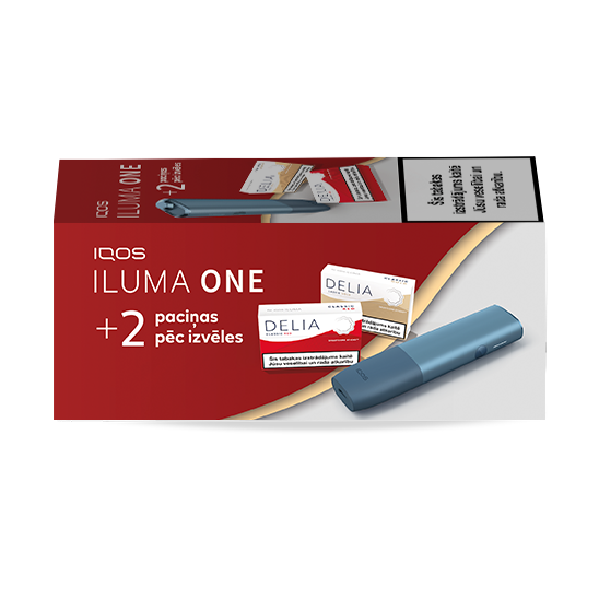 IQOS ILUMA ONE un 2 DELIA paciņas