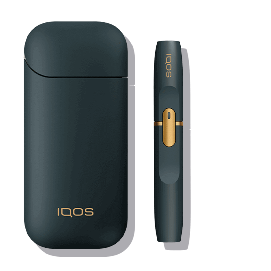 Melna IQOS tabakas karsēšanas ierīce